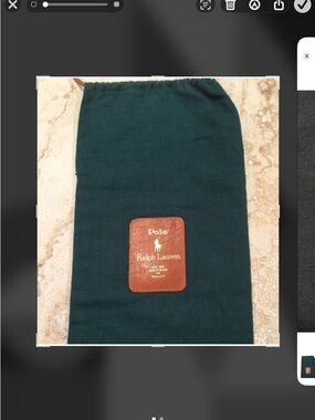 Polo by Ralph Lauren Shoe bag Leather Logo Patch Made In England